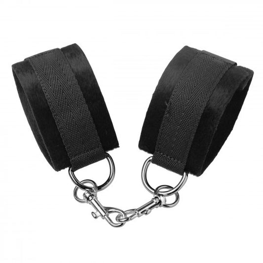Experience Comfort and Security: Fleece Hand Cuff Set with Swivel Snap Hooks - High-Quality Restraint Accessories