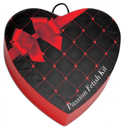 Unleash Desires with the Sex Fetish Kit - Heart Gift Box featuring Handcuff, Whip, and Blindfold