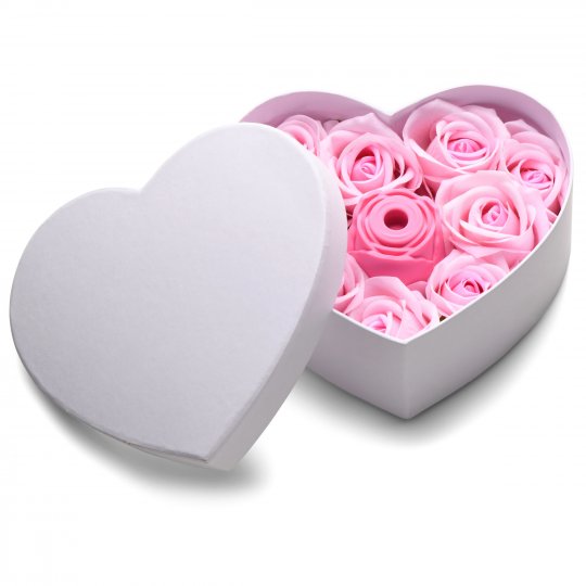 Rose Bud Pink Lover's Gift Box Clit Suction Rose - Pink